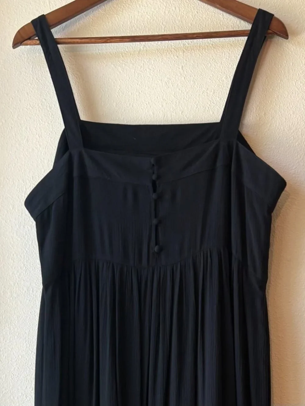 Natural Life 100% Cotton Spring Summer Midi Dress Lace Empire Waist Casual Sz L - Picture 7 of 11